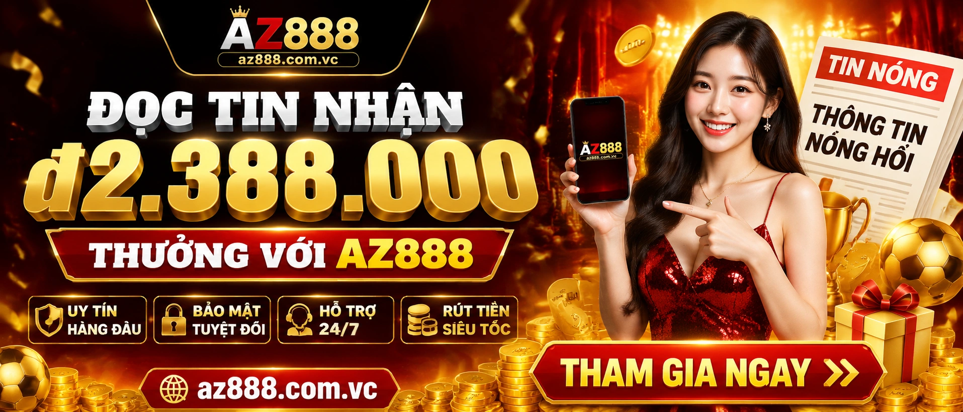 Bản tin nổi bật AZ888 về cập nhật slot và giao diện danh mục
