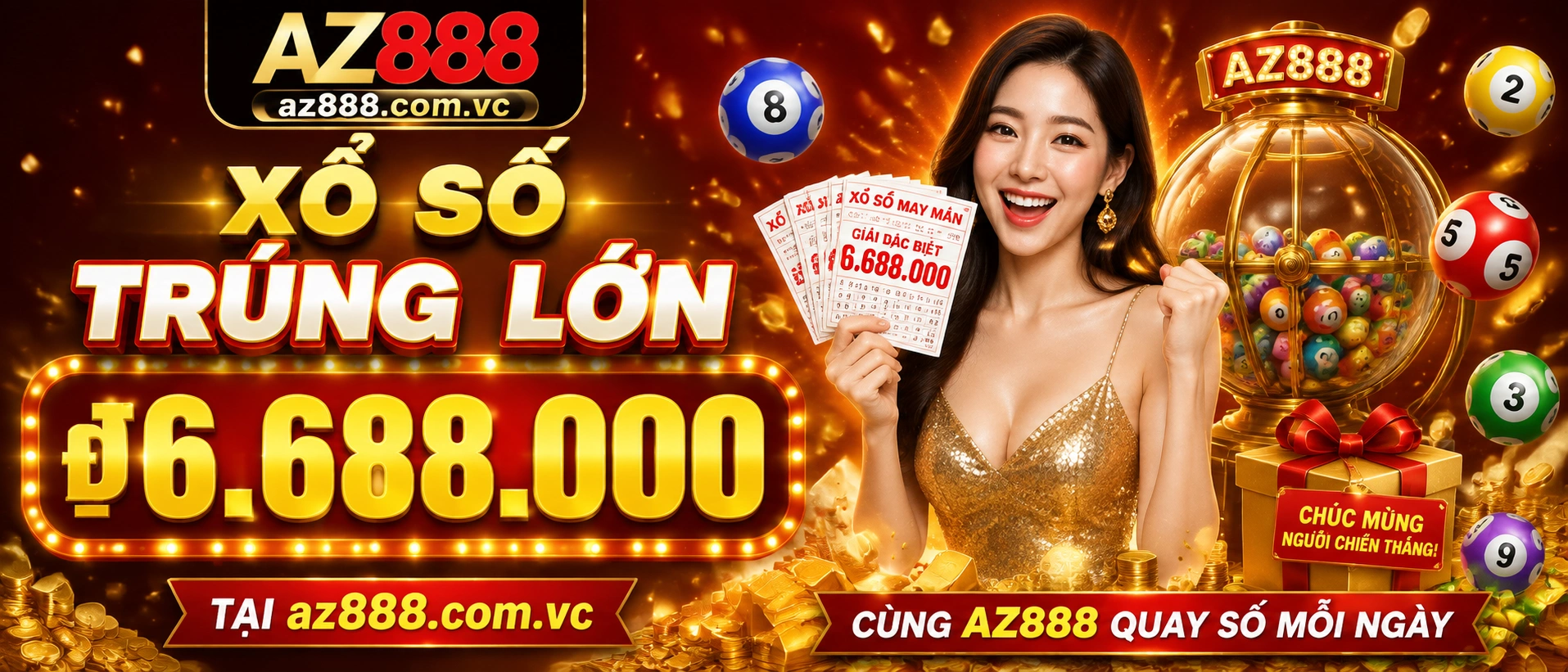 Giao diện Xổ Số az888 với khu vực tra cứu kết quả nổi bật